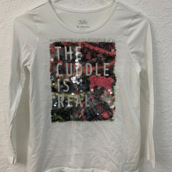 Justice Other - Justice Girls  White Long Sleeve Tee / Shirt!
